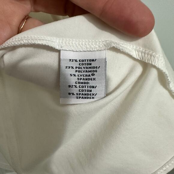 Lafayette 148 New York white ruffle open front topper fit Size 16 - Picture 5 of 7